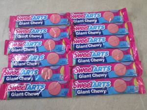 lot 242 image: (B-2) 12 Sweetarts Giant Chewy Past...
