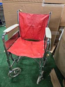 lot 37 image: Red Wheelchair (Used, Good)