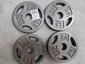 lot 66 image: Lot of Four 2.5Lb weight Plates ) new)