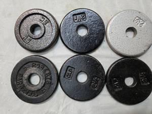 lot 69 image: Lot of Six 2.5Lb weight Plates (USED)