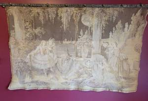 lot 300 image: Antique Tapestry Wall Hanging  44 x 28
