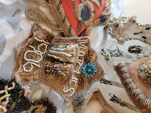 lot 304 image: Antique Native American Indian Beaded Whimsy Collection