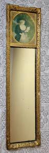 lot 314 image: Antique Gold Gilt French Trumeau Wall Mirror