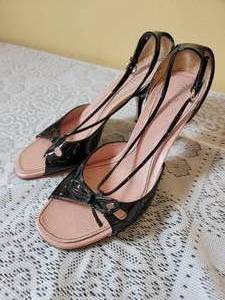 lot 131 image: Miu Miu Black Pantent Leather Shoes, size 36