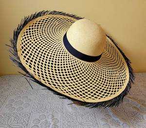 lot 132 image: Gorgeous Eugenia Kim Extra Wide Brim Straw Hat, nwt