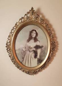 lot 317 image: Antique 19th c. Wayside Gleaner Society Female Portrait