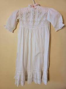 lot 345 image: Sweet White Lace Baptismal Gown
