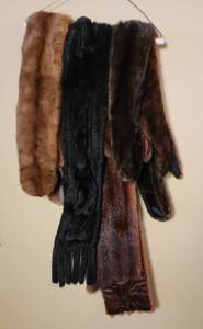 lot 108 image: Mink Fur Scarf Collection
