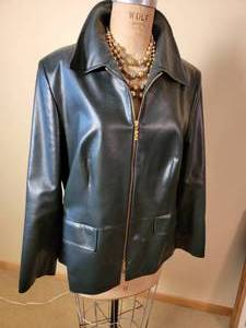 lot 111 image: Mondi Black Butter Soft Leather Jacket