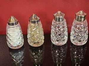 lot 151 image: Waterford Crystal Glandore Salt & Pepper (Two Sets)