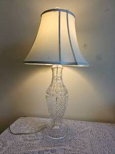 lot 52 image: Waterford Crystal Tramore Table Lamp