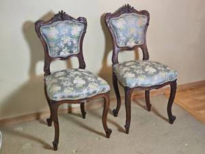 lot 232 image: Louis XV Styled Parlor Chairs