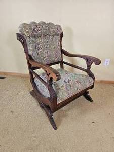lot 222 image: Antique East Lake Rocking Chair