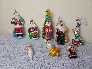 lot 507 image: Collection of Radko Christmas Ornaments E