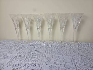 lot 134 image: Waterford Crystal Millennium Toasting Flutes Six Count