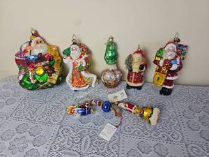 lot 510 image: Collection of Radko Christmas Ornaments G