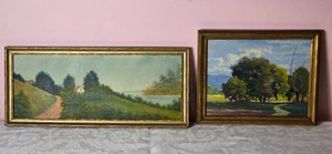 lot 598 image: Stunning Original Fine Art Landscape Painting Pair