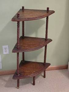 lot 774 image: Rustic Vintage Corner Shelf