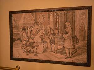lot 757 image: Classic European Tapestry -  Jacques Marchetti  -  Royal Court