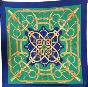 lot 103 image: Hermes Silk Scarf  Eperon DOr 90 1254340