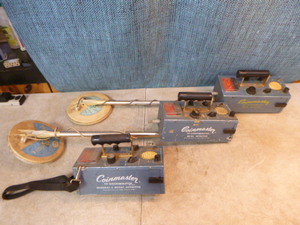 lot 52 image: 3 Vintage Coinmaster TR-Discriminator Metal Detectors