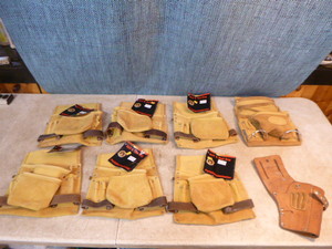 lot 53 image: Assorted LeatherSuede Tool Belt Holders
