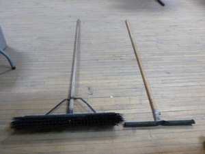 lot 33 image: Push Broom and Squeegee