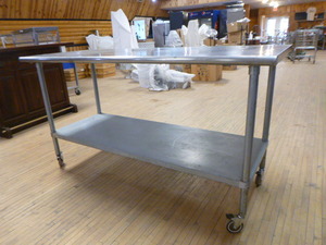 lot 49 image: Stainless Steel Table