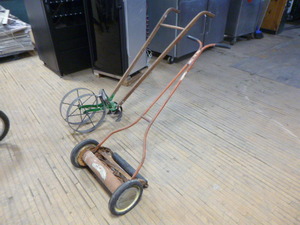 lot 88 image: Vintage Push Mower and Cultivator