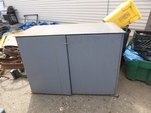 lot 104 image: WoodMetal Cabinet