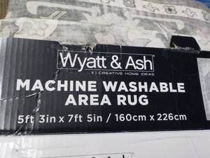 lot 33 image: Wyatt and Ash Machine Washable 5 ft...