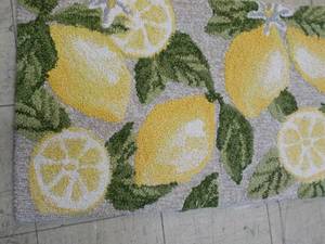 lot 51 image: Hand Hooked Accent Rug 22 x 38...