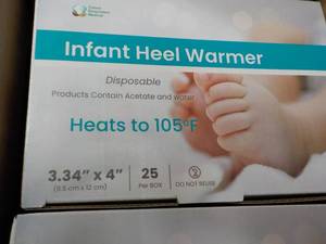 lot 63 image: 100 ct Infant Heel Warmers - good f...