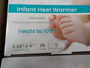 lot 64 image: 100 ct Infant Heel Warmers - good f...