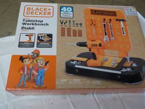 lot 65 image: Black and Decker Tabletop Workbench...