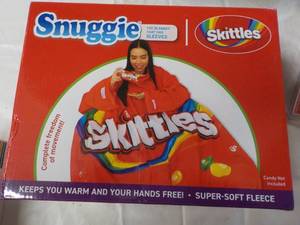 lot 74 image: Skittles Snuggie Blanket...
