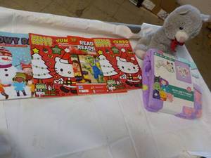 lot 79 image: Activity Books, Stuffed Animal and ...