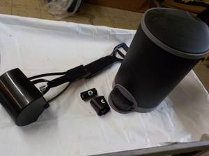 lot 110 image: Furry Fusion Dog Poop Trash Bin Set...