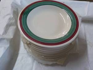 lot 162 image: Set of 12 G.E.T. Melamine Large 9 ...