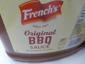lot 215 image: 2 Gallon Jugs Frenchs Original BBQ...