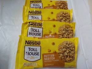 lot 222 image: 4 ct 11 oz Bags Nestle Butterscotch...
