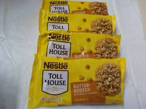 lot 223 image: 4 ct 11 oz Bags Nestle Butterscotch...