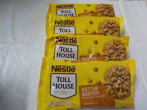 lot 224 image: 4 ct 11 oz Bags Nestle Butterscotch...