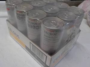 lot 277 image: 12 pack Cesium Non Carbonated Peach...