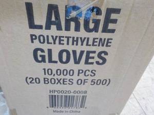 lot 280 image: 10,000 size Large Polyethylene Sing...