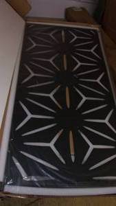 lot 9 image: metal privacy screen...