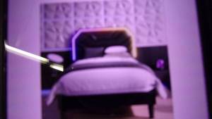 lot 43 image: likimio twin bed frame with lighted...