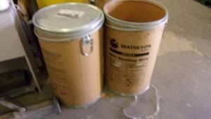 lot 64 image: 2 barrels with one cover...