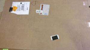 lot 100 image: stretta 4 ft white laminate coutert...