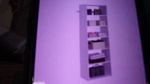lot 107 image: essential shelf 25 inch w white woo...